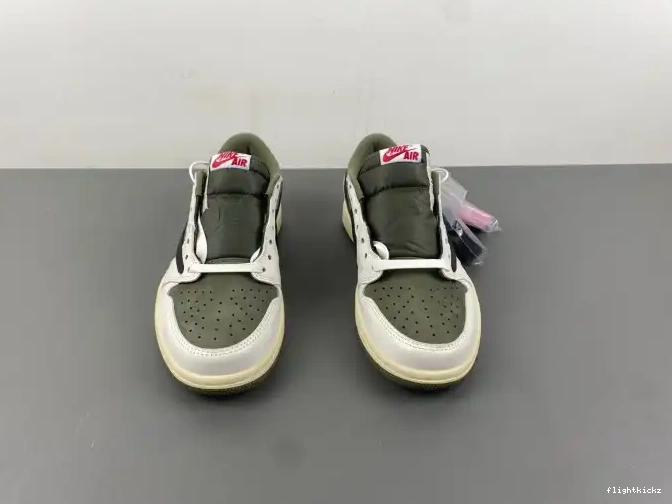 MEDIUM LOW AIR OG 1 X TRAVIS SCOTT OLIVE JORDAN DM7866-200 0628
